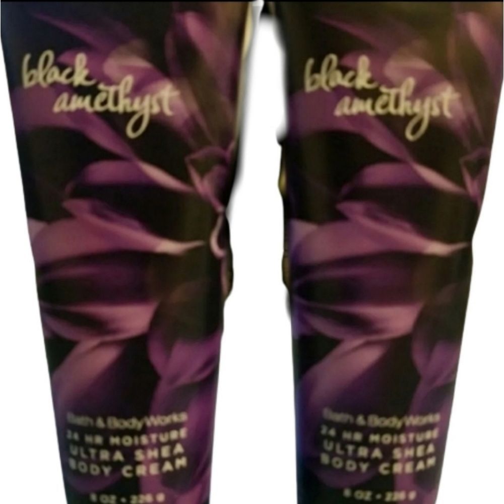 BATH and Body Works Black Amethyst *Retired* Body Cream Lot of 2